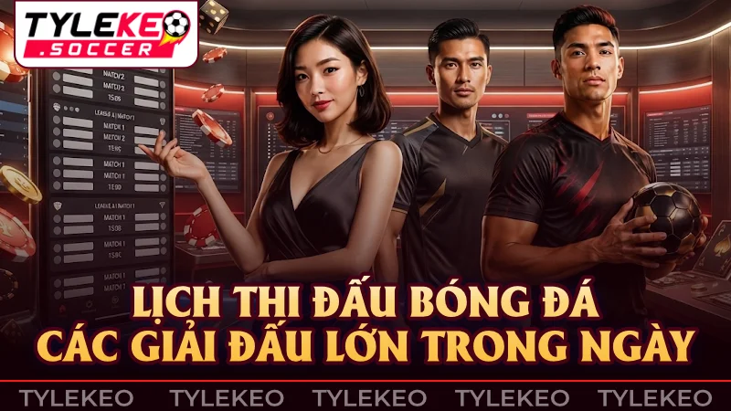 Cập nhật lịch thi đấu bóng đá mới nhất 24h